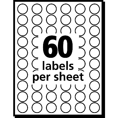 Avery Dot Stickers, 1/2" Diameter, Light Blue, 840 Total (5050) (AVE05050)