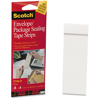 Scotch Envelope/Package Sealing Tape Strips (MMM3750P2CR)