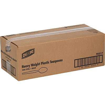 Dixie Heavyweight Disposable Teaspoons by GP Pro (DXETH517)