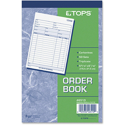 TOPS 3-part/15-item Sales Order Book (TOP46510)