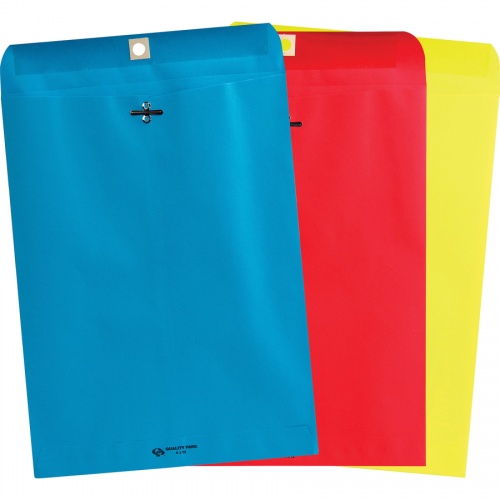 Quality Park Brightly Colored 9x12 Clasp Envelopes (38737)