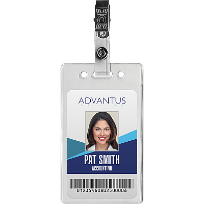 Advantus Badge Strap with Clip (AVT75410)