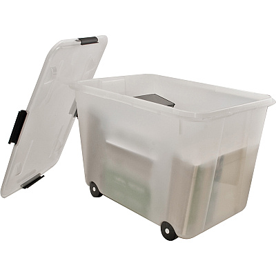 Advantus 15-gallon Rolling Storage Tub (AVT34009)