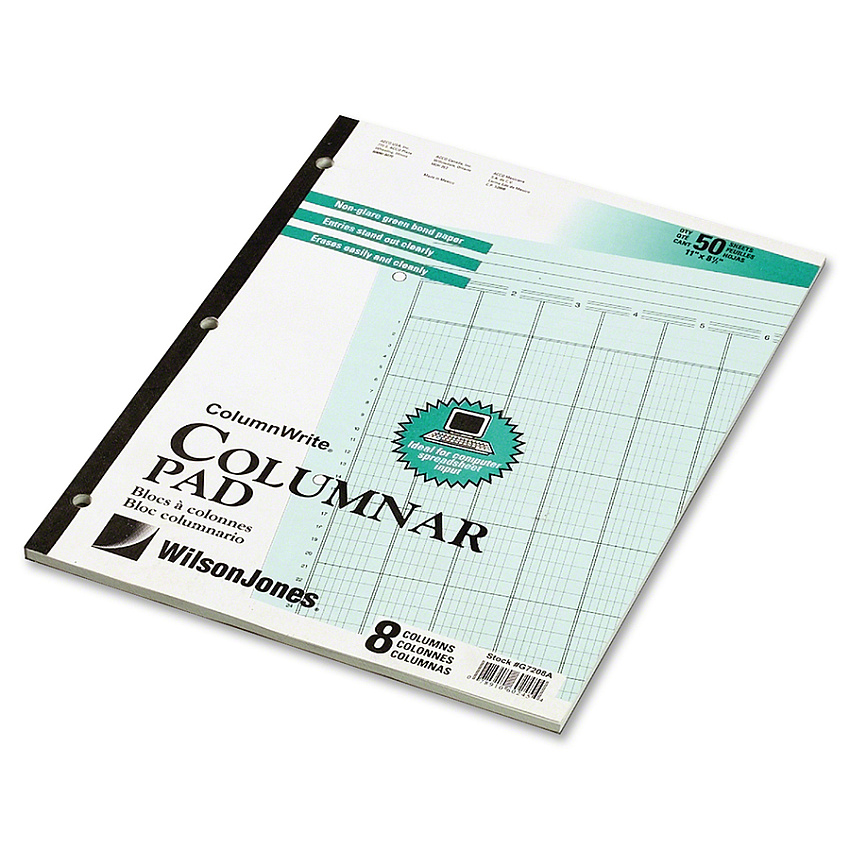 Wilson Method Writing Paper Wilson Jones 8-Column Writing Pads (WLJG7208A)