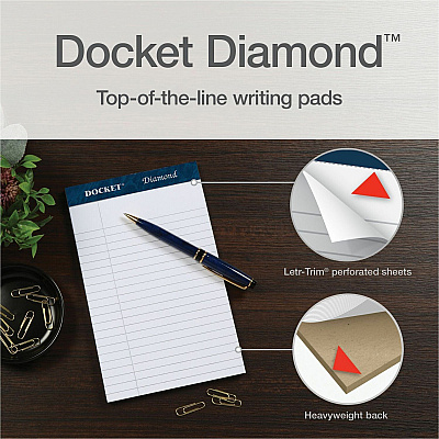 TOPS Docket Diamond Writing Tablet - Jr.Legal (TOP63981)