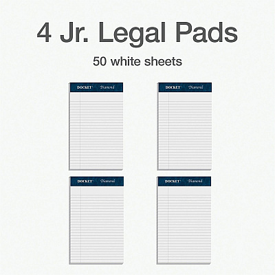 TOPS Docket Diamond Writing Tablet - Jr.Legal (TOP63981)