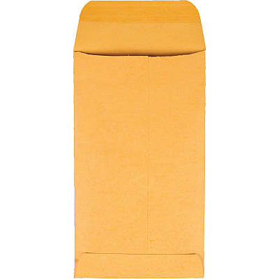 Quality Park No. 5 1/2 Coin and Small Parts Envelopes with Gummed Flap (QUA50562)
