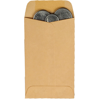 Quality Park No. 3 Coin and Small Parts Envelope with Gummed Flap (QUA50262)