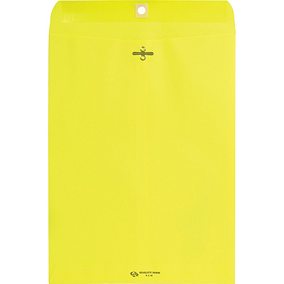 Quality Park 9 x 12 Clasp Envelopes with Deeply Gummed Flaps (QUA38736)