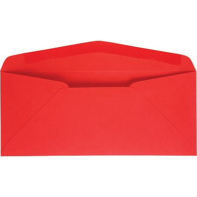 Quality Park No. 10 Bright Red Envelopes (QUA11134)