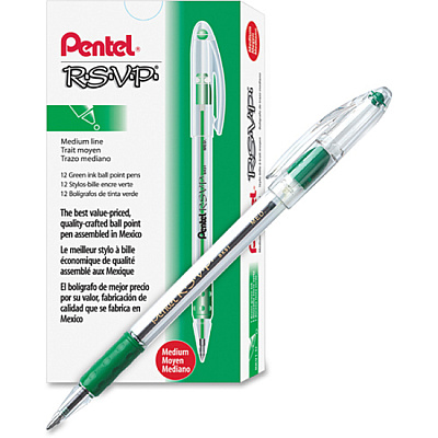 Pentel R.S.V.P. Ballpoint Stick Pens (PENBK91D)