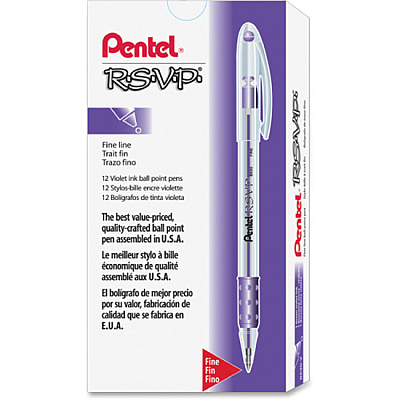 Pentel R.S.V.P. Ballpoint Stick Pens (PENBK90V)
