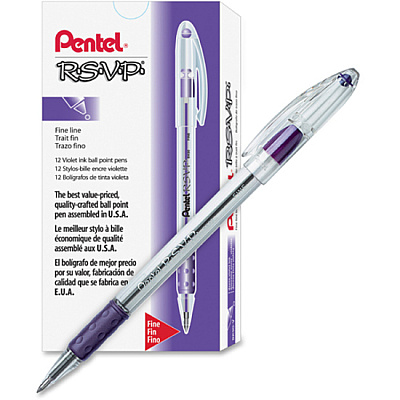 Pentel R.S.V.P. Ballpoint Stick Pens (PENBK90V)