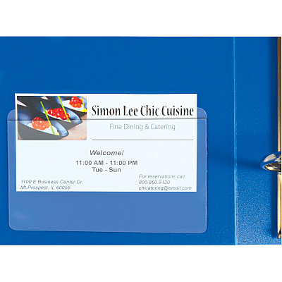 C-Line Self-Adhesive Business Card Holders (CLI70257)