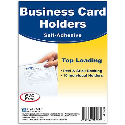 C-Line Self-Adhesive Business Card Holders (CLI70257)