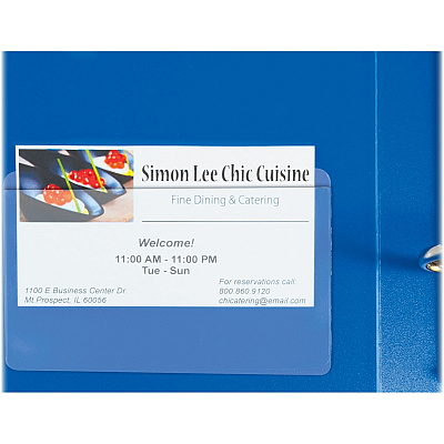 C-Line Self-Adhesive Business Card Holders (CLI70257)