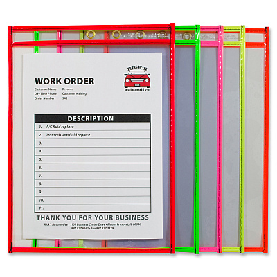 C-Line Neon Shop Ticket Holders, Stitched (CLI43920)