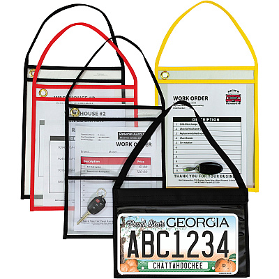 C-Line Shop Ticket Holders With Hanging Straps, Stitched (CLI41922)