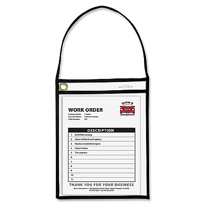C-Line Shop Ticket Holders With Hanging Straps, Stitched (CLI41922)