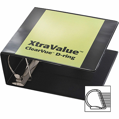 Cardinal Performer ClearVue 5" Slant-D Binder (CRD17951)