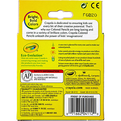 Crayola 12 Color Colored Pencils (CYO684112)
