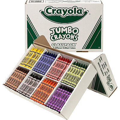 Crayola 8-Color Jumbo Crayon Classpack (CYO528389)
