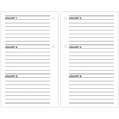 AT-A-GLANCE Desk Calendar Refill, 3.5 x 6, White Sheets, 12-Month (Jan to Dec): 2026 (E71750)