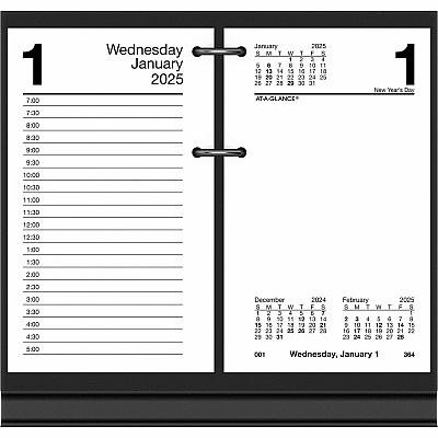 AT-A-GLANCE Desk Calendar Refill, 3.5 x 6, White Sheets, 12-Month (Jan to Dec): 2026 (E71750)