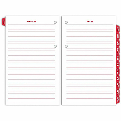 AT-A-GLANCE Burkhart's Day Counter Desk Calendar Refill, 4.5 x 7.38, White Sheets, 12-Month (Jan to Dec): 2026 (E71250)