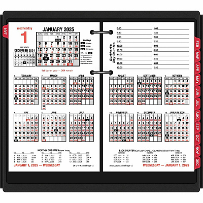 AT-A-GLANCE Burkhart's Day Counter Desk Calendar Refill, 4.5 x 7.38, White Sheets, 12-Month (Jan to Dec): 2026 (E71250)