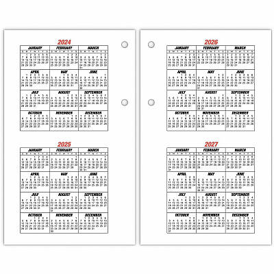 AT-A-GLANCE Burkhart's Day Counter Desk Calendar Refill, 4.5 x 7.38, White Sheets, 12-Month (Jan to Dec): 2026 (E71250)