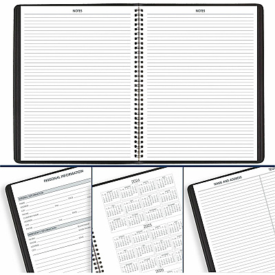 AT-A-GLANCE Weekly Appointment Book, 11 x 8.25, Black Cover, 13-Month: Jan 2026 to Jan 2027 (7095005)