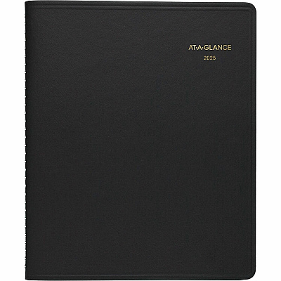 AT-A-GLANCE Weekly Appointment Book, 11 x 8.25, Black Cover, 13-Month: Jan 2026 to Jan 2027 (7095005)