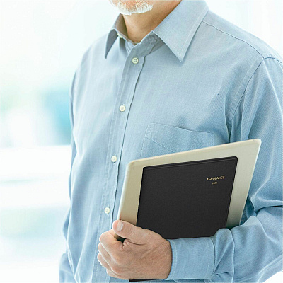 AT-A-GLANCE Weekly Appointment Book, 11 x 8.25, Black Cover, 13-Month: Jan 2026 to Jan 2027 (7095005)