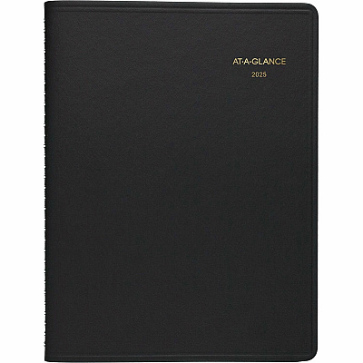 AT-A-GLANCE Monthly Planner, 11 x 9, Black Cover, 15-Month: Jan 2026 to Mar 2027 (7026005)