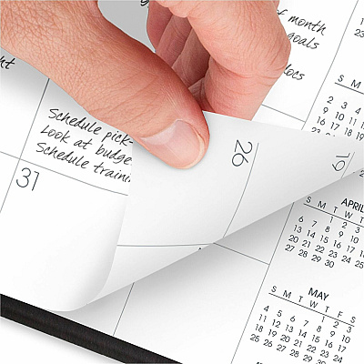 AT-A-GLANCE Monthly Planner, 8.75 x 7, Black Cover, 12-Month (Jan to Dec): 2026 (7012005)