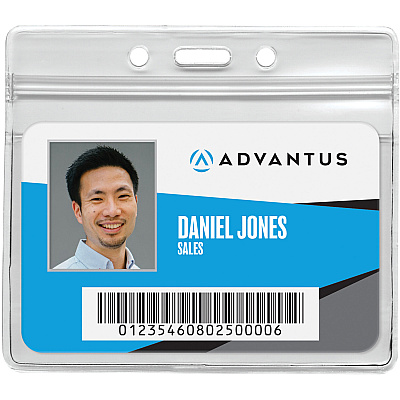 Advantus Horizontal Resealable Badge Holder (AVT75523)