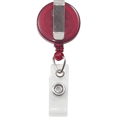 Advantus Translucent Retractable ID Card Reel with Snaps (AVT75471)