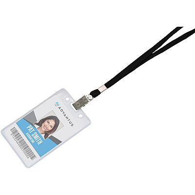 Advantus 36" Deluxe Breakaway Neck Lanyard with Badge Clip (AVT75403)