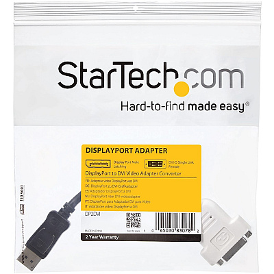 StarTech Displayport To Dvi Adapter - Dp To Dvi-d (DP2DVI)