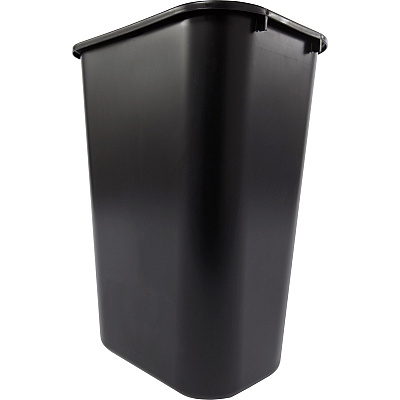 Rubbermaid Commercial 41 QT Large Deskside Wastebasket (RCP295700BK)
