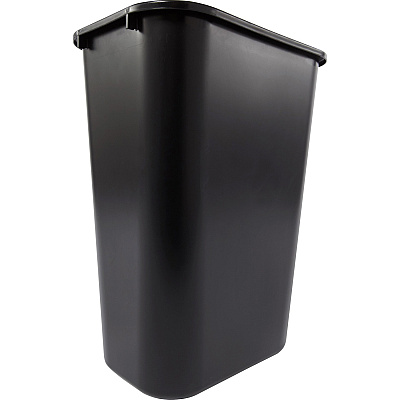 Rubbermaid Commercial 41 QT Large Deskside Wastebasket (RCP295700BK)