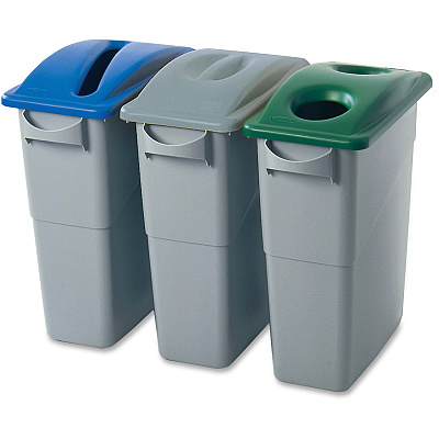 Rubbermaid Commercial Slim Jim Paper Recycling Container Lid (RCP270388BE)