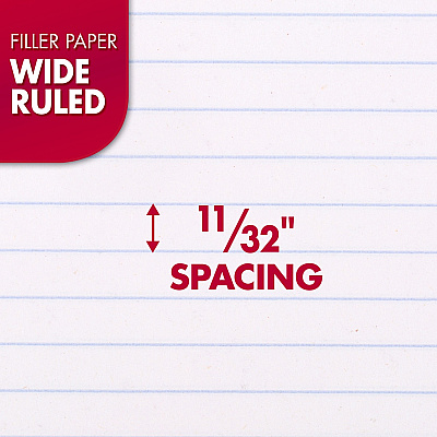 Mead 3-Hole Punched Wide-ruled Filler Paper (MEA15200)