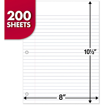 Mead 3-Hole Punched Wide-ruled Filler Paper (MEA15200)