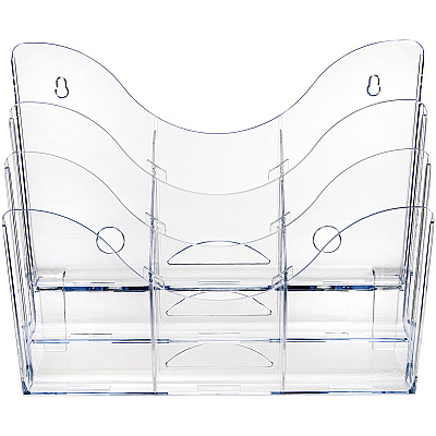 deflecto Three Tier Document Organizer with Dividers (DEF47631)