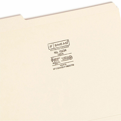 Smead 1/3 Tab Cut Letter Recycled Top Tab File Folder (SMD10434)