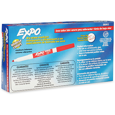 EXPO Low-Odor Dry-erase Markers (SAN86002)
