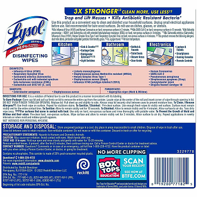 LYSOL Disinfecting Wipes (RAC77182EA)