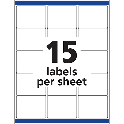 Avery Laser Inkjet Printer Permanent ID Labels (AVE6572)